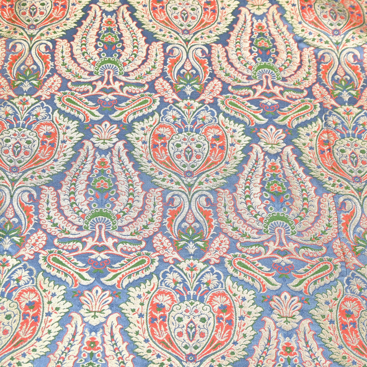 Luxury Satin Kimkhab Meena Brocade Fabric – Rich Woven Zari Designer Fabric - HM0600-7