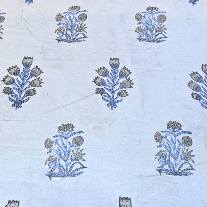 Pure Silk Chanderi Printed Fabric 44" – Elegant Soft & Lightweight Designer Fabric - SIL205-3