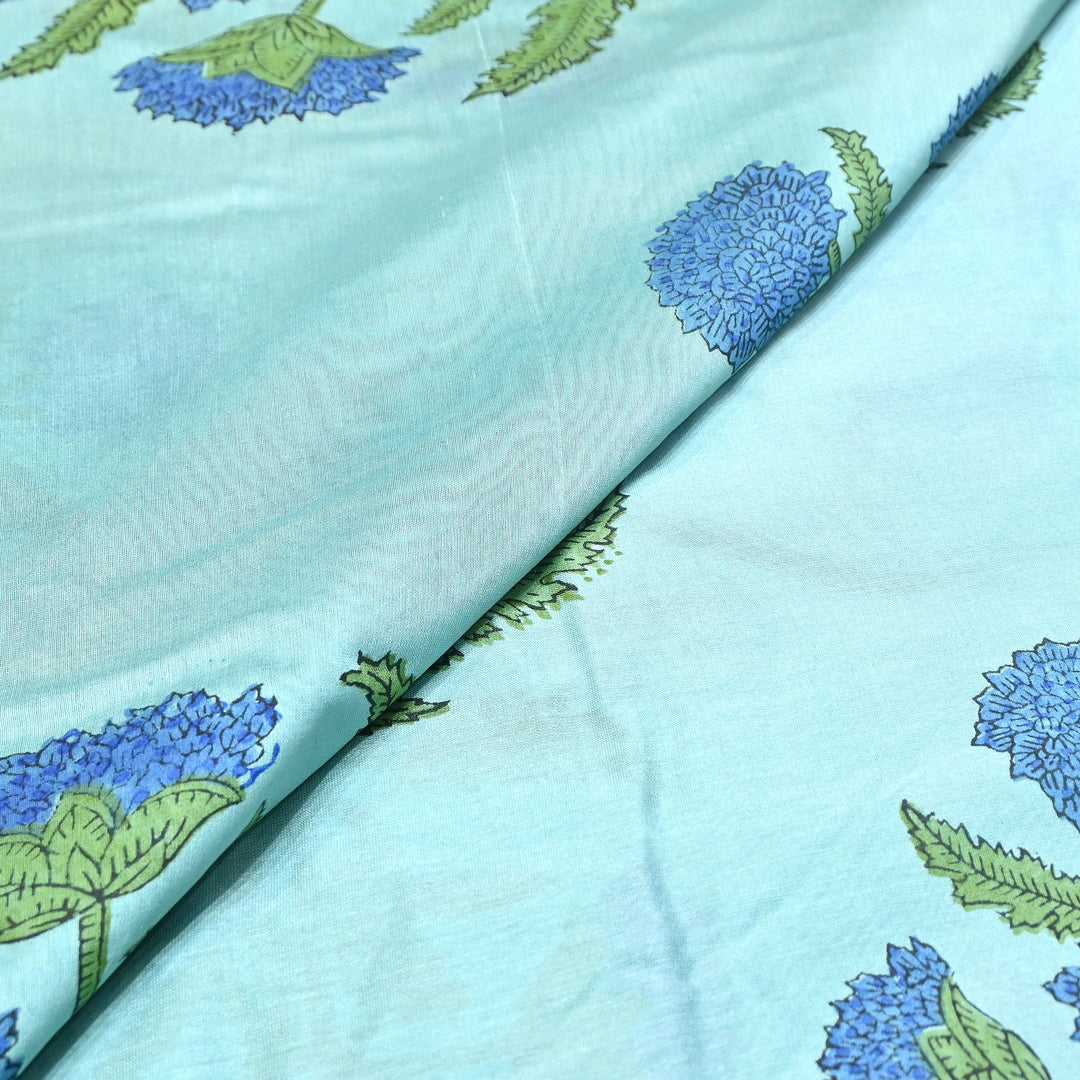 Pure Silk Chanderi Printed Fabric 44" – Elegant Soft & Lightweight Designer Fabric - SIL205-1