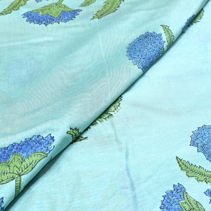 Pure Silk Chanderi Printed Fabric 44" – Elegant Soft & Lightweight Designer Fabric - SIL205-1