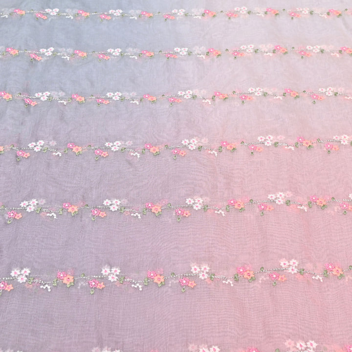 4D Shaded Mul Chanderi Zari & Thread Embroidery Fabric – Designer Summer Fabric GP3925A-4