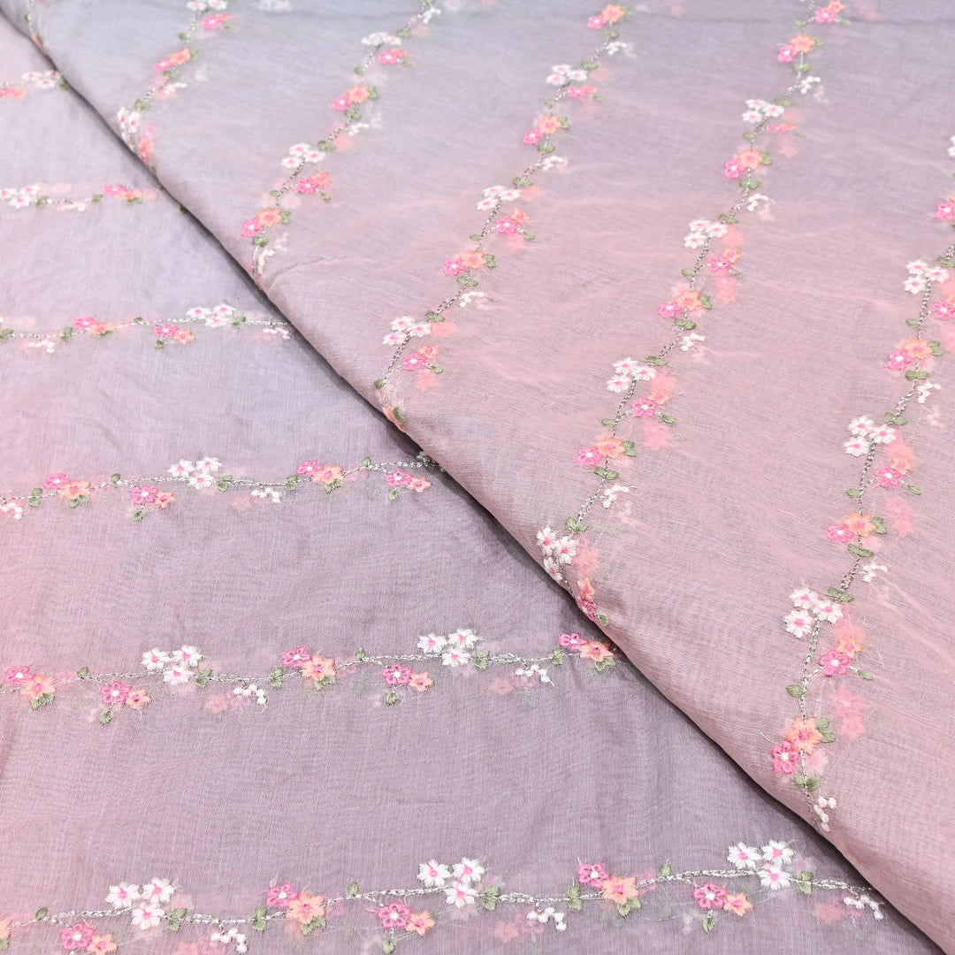 4D Shaded Mul Chanderi Zari & Thread Embroidery Fabric – Designer Summer Fabric GP3925A-4