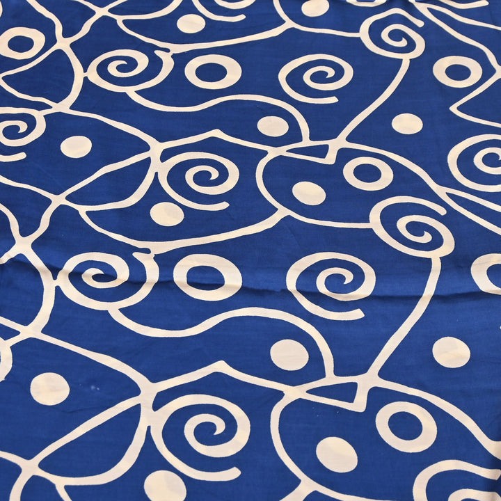 Bemberg Satin Digital Print Fabric 44" – Premium Designer Printed Satin Fabric - 001333-V13