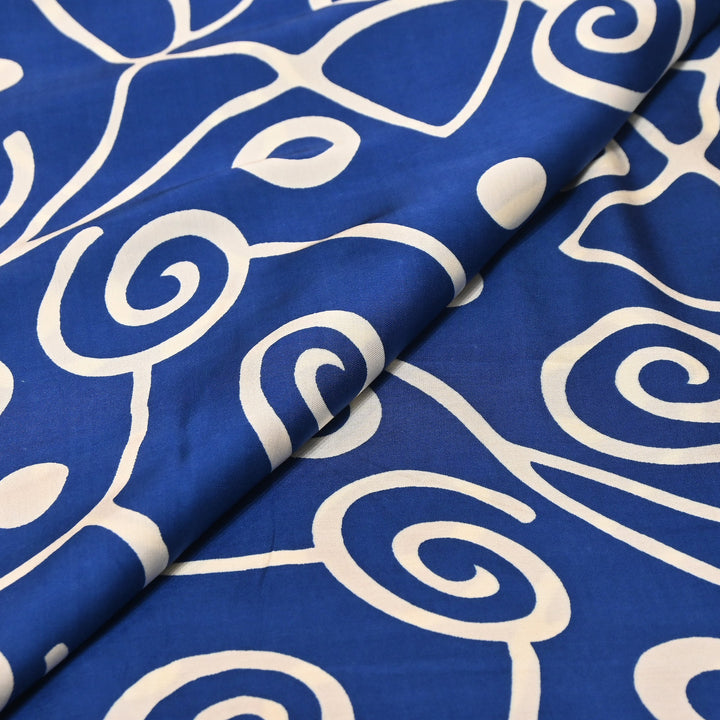 Bemberg Satin Digital Print Fabric 44" – Premium Designer Printed Satin Fabric - 001333-V13