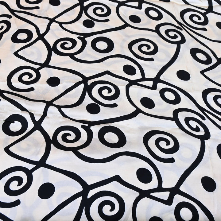 Bemberg Satin Digital Print Fabric 44" – Premium Designer Printed Satin Fabric - 001333-V12