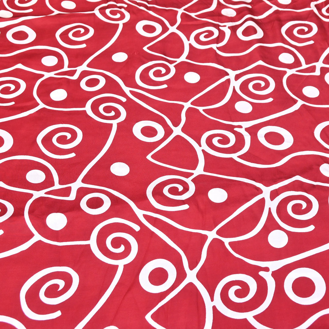 Bemberg Satin Digital Print Fabric 44" – Premium Designer Printed Satin Fabric - 001333-V10