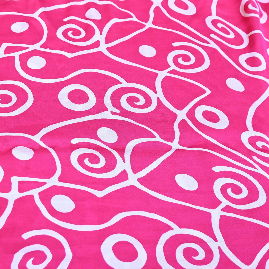 Bemberg Satin Digital Print Fabric 44" – Premium Designer Printed Satin Fabric - 001333-V9