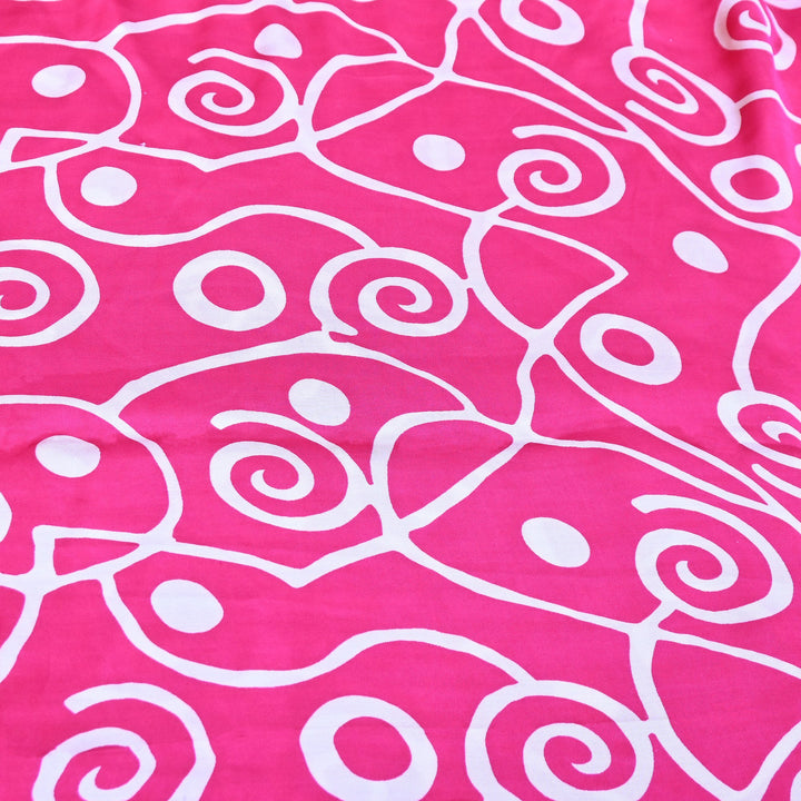 Bemberg Satin Digital Print Fabric 44" – Premium Designer Printed Satin Fabric - 001333-V9