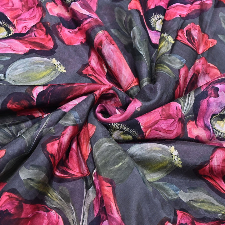 Premium Multicolor Muslin Digital Print Fabric - SNT0011-2