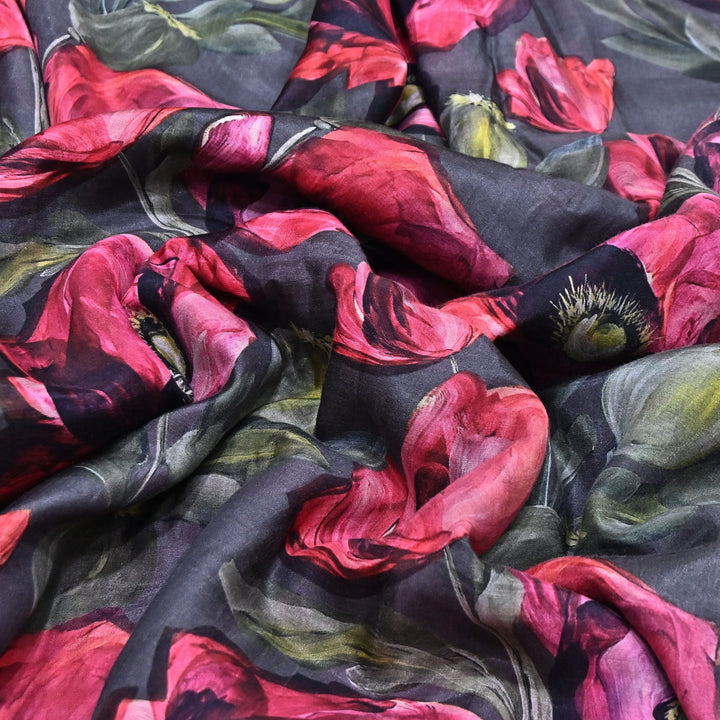 Premium Multicolor Muslin Digital Print Fabric - SNT0011-2