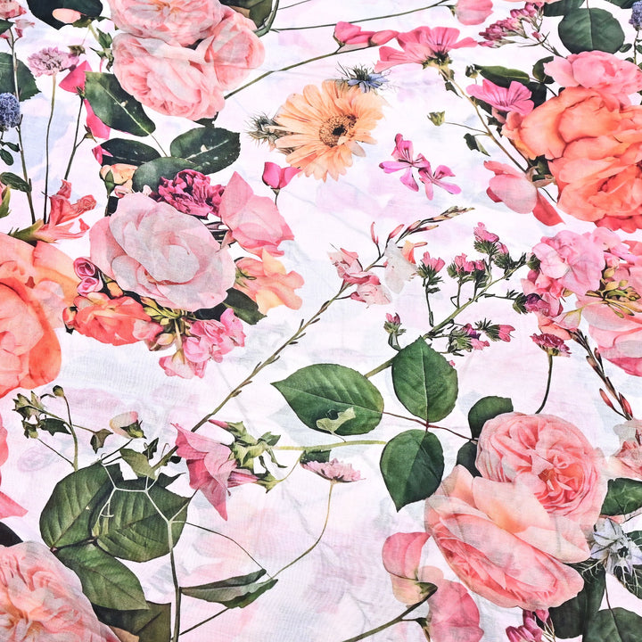 Premium Multicolor Muslin Digital Print Fabric - SNT0011-5