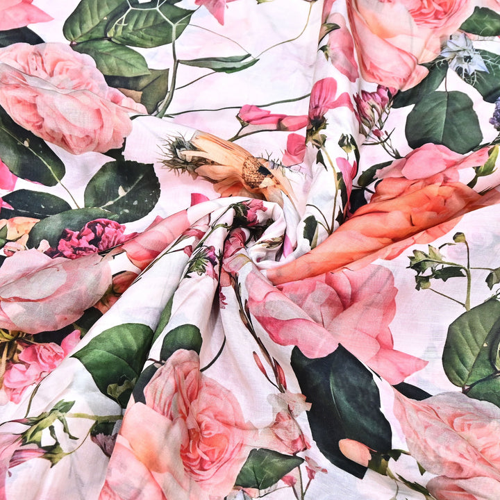 Premium Multicolor Muslin Digital Print Fabric - SNT0011-5