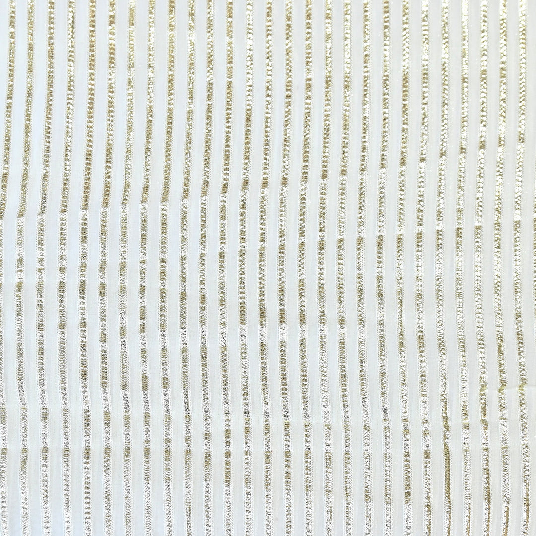 Dyed Viscose Georgette Gota Patti Fabric 44" – Premium Embellished Designer Fabric - RC2335-5