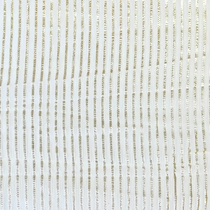 Dyed Viscose Georgette Gota Patti Fabric 44" – Premium Embellished Designer Fabric - RC2335-5