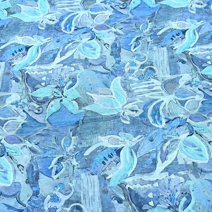 Premium Multicolor Muslin Digital Print Fabric - SNT0011-7