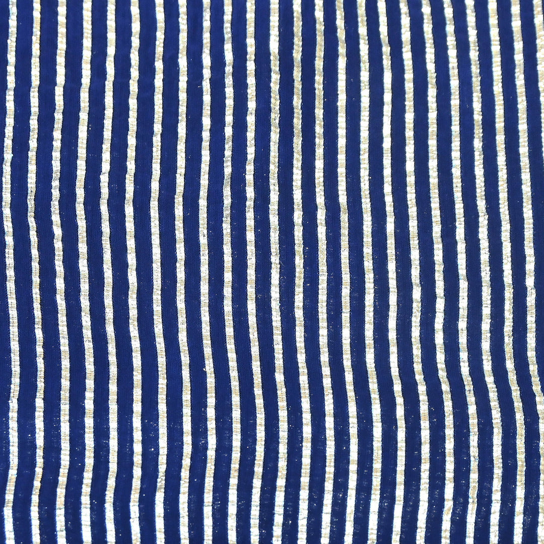 Dyed Viscose Georgette Gota Patti Fabric 44" – Premium Embellished Designer Fabric - RC2335-6