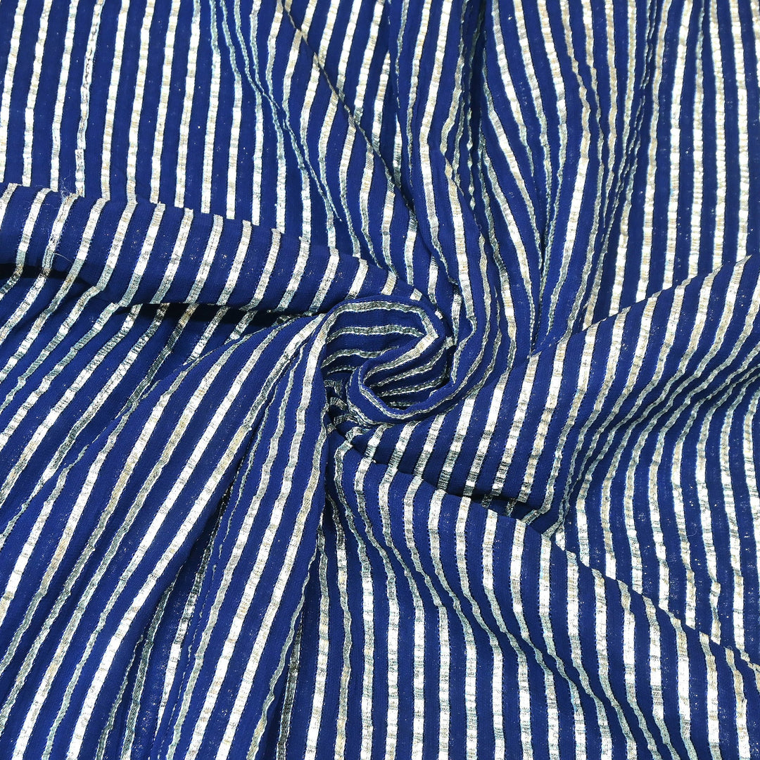 Dyed Viscose Georgette Gota Patti Fabric 44" – Premium Embellished Designer Fabric - RC2335-6