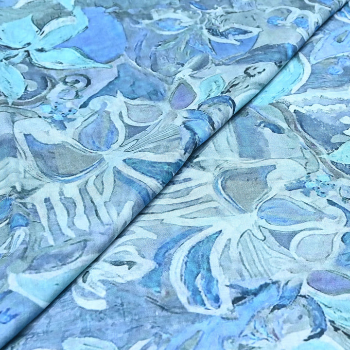 Premium Multicolor Muslin Digital Print Fabric - SNT0011-7