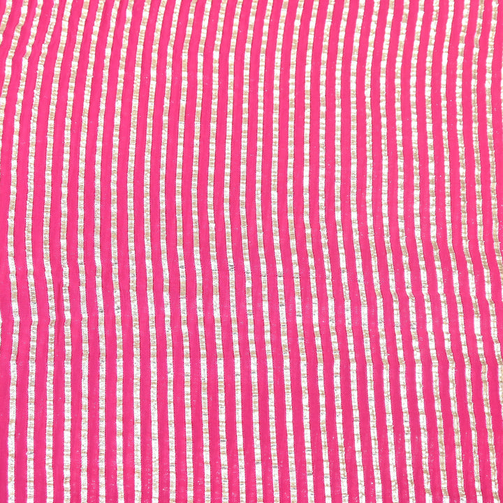 Dyed Viscose Georgette Gota Patti Fabric 44" – Premium Embellished Designer Fabric - RC2335-3