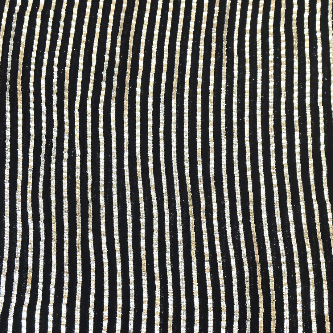 Dyed Viscose Georgette Gota Patti Fabric 44" – Premium Embellished Designer Fabric - RC2335-2
