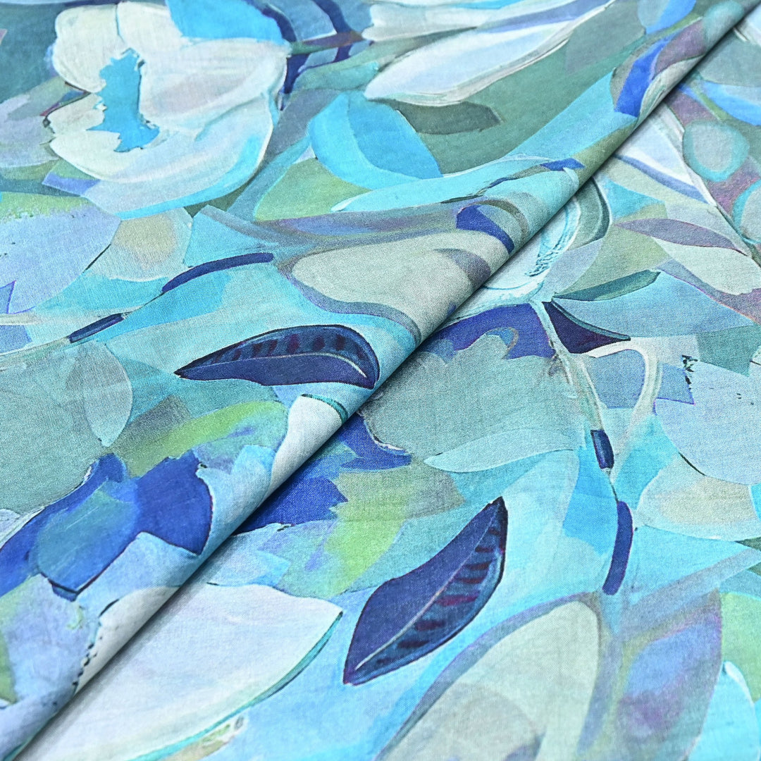 Premium Multicolor Muslin Digital Print Fabric - SNT0011-14