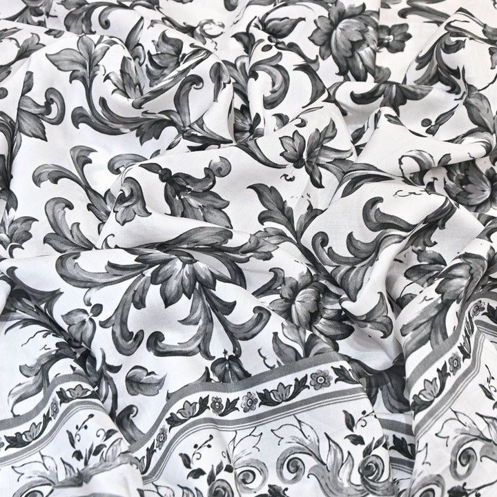 Premium Multicolor Muslin Digital Print Fabric - 000844-1