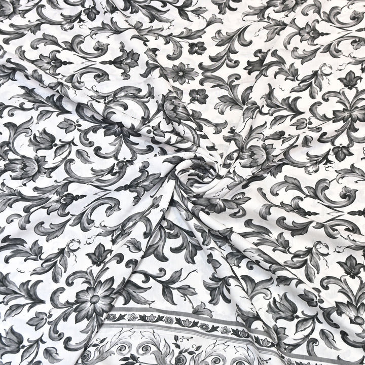 Premium Multicolor Muslin Digital Print Fabric - 000844-1
