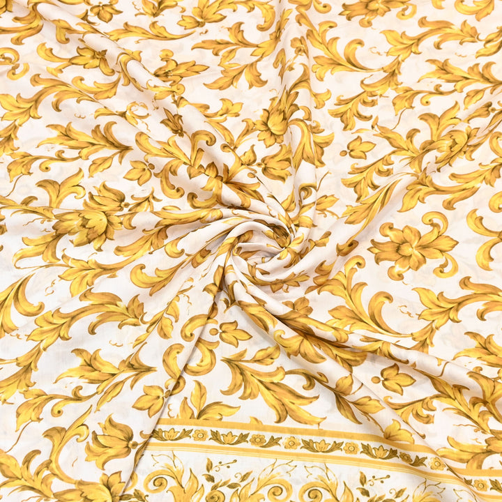 Premium Multicolor Muslin Digital Print Fabric - 000844-2