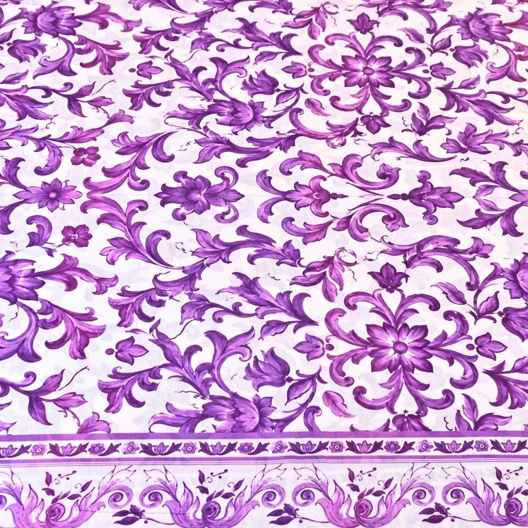 Premium Multicolor Muslin Digital Print Fabric - 000844-3