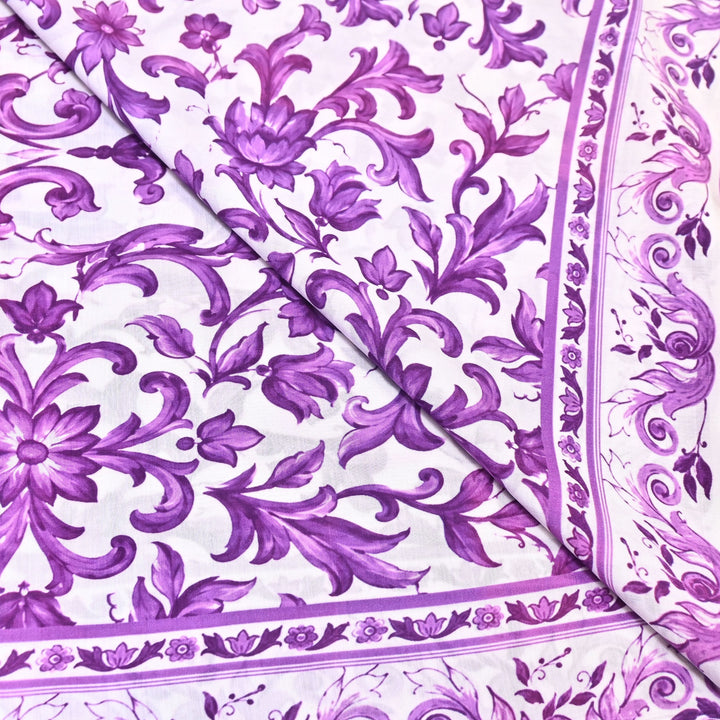 Premium Multicolor Muslin Digital Print Fabric - 000844-3