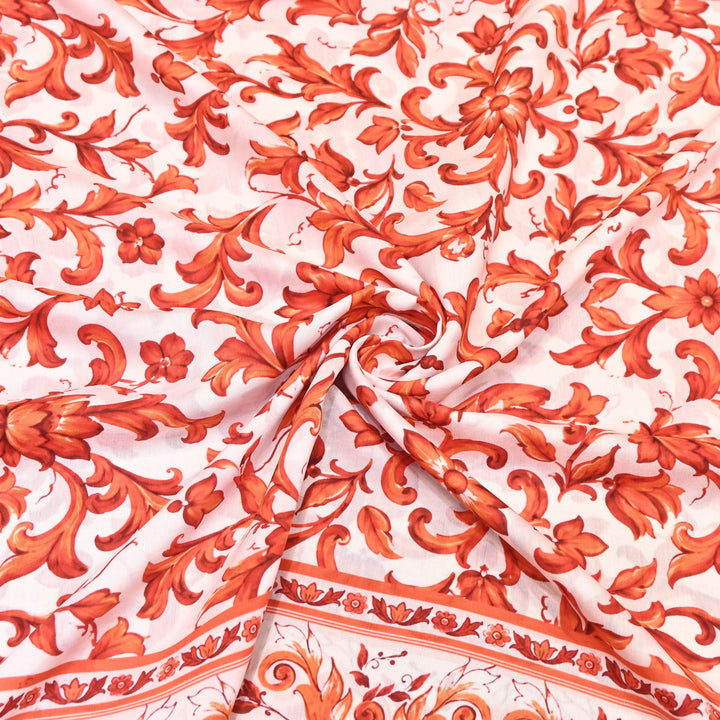 Premium Multicolor Muslin Digital Print Fabric - 000844-4