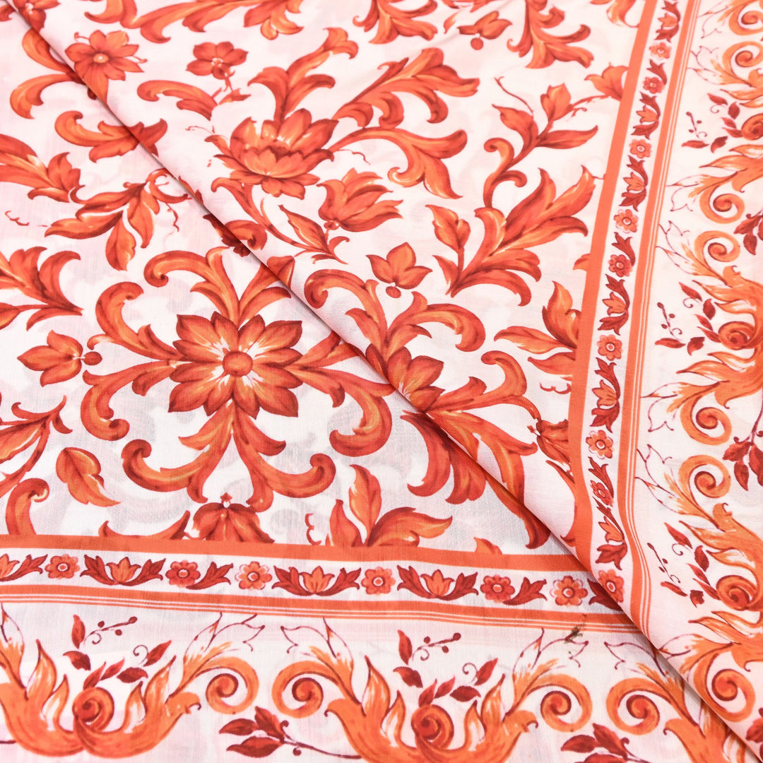 Premium Multicolor Muslin Digital Print Fabric - 000844-4