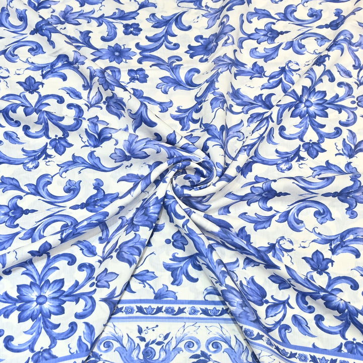 Premium Multicolor Muslin Digital Print Fabric - 000844-5