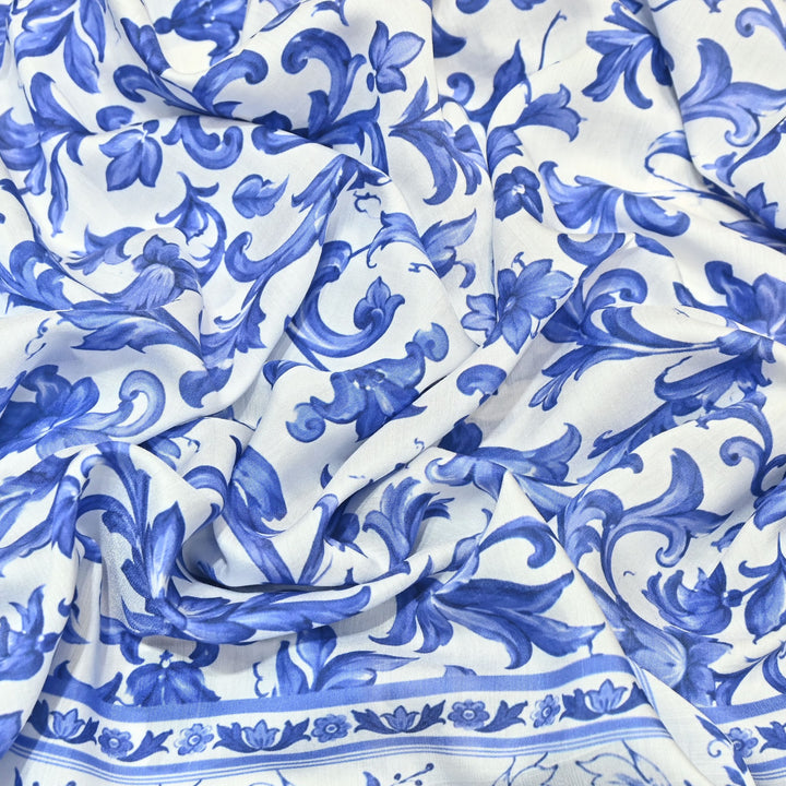 Premium Multicolor Muslin Digital Print Fabric - 000844-5