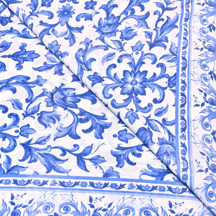 Premium Multicolor Muslin Digital Print Fabric - 000844-5