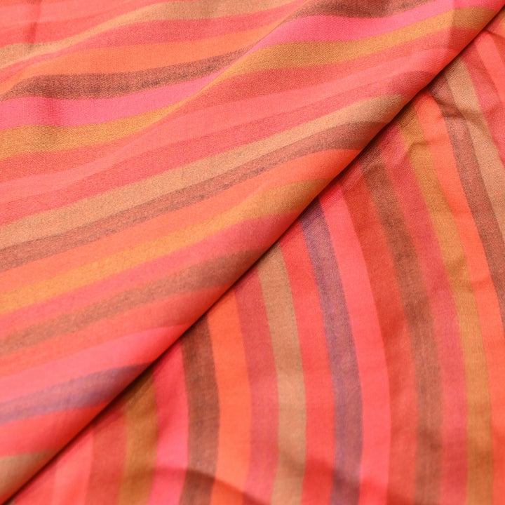 Elegant Modal Satin Digital Print Fabric 5 – Soft Luxury Designer Fabric - 001416-F1