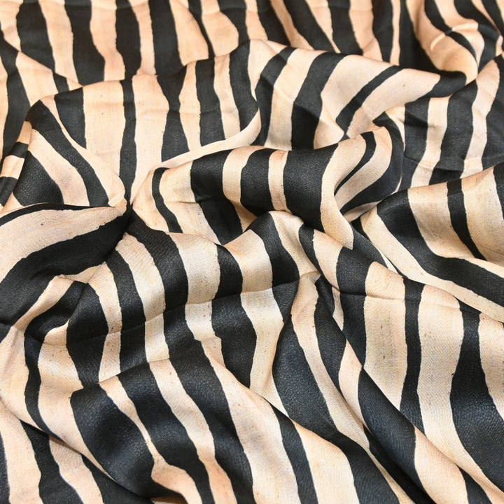 Elegant Modal Satin Digital Print Fabric 5 – Soft Luxury Designer Fabric - 001416-F2