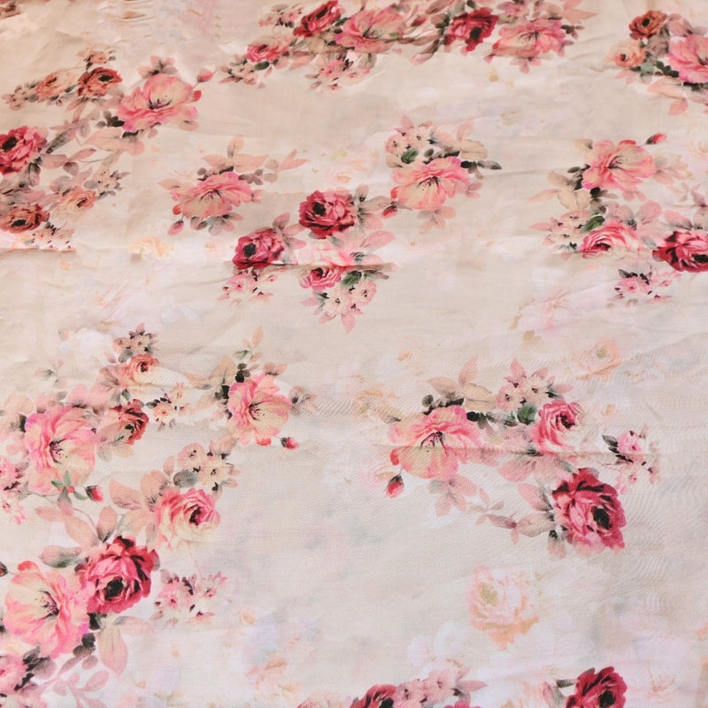 Elegant Modal Satin Digital Print Fabric 5 – Soft Luxury Designer Fabric - 001416-F3