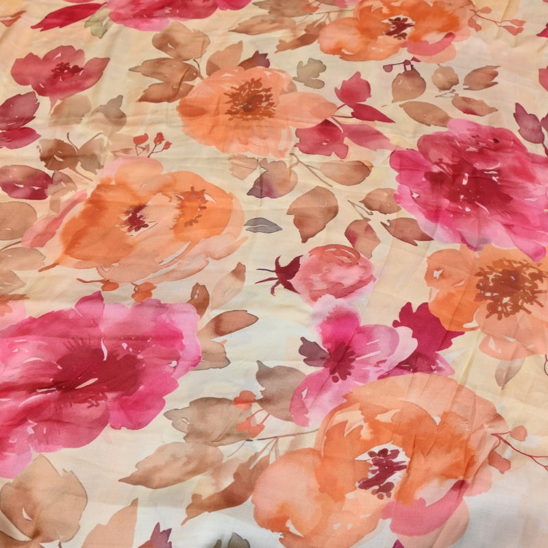 Elegant Modal Satin Digital Print Fabric 5 – Soft Luxury Designer Fabric - 001416-F4