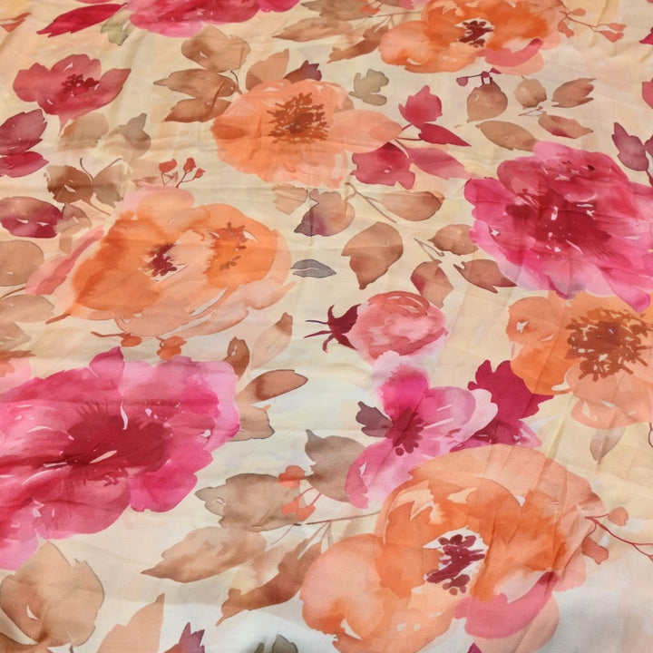 Elegant Modal Satin Digital Print Fabric 5 – Soft Luxury Designer Fabric - 001416-F4