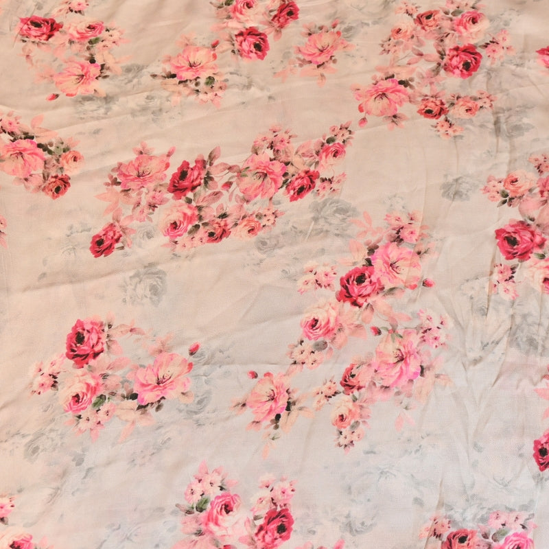 Elegant Modal Satin Digital Print Fabric 5 – Soft Luxury Designer Fabric - 001416-F5