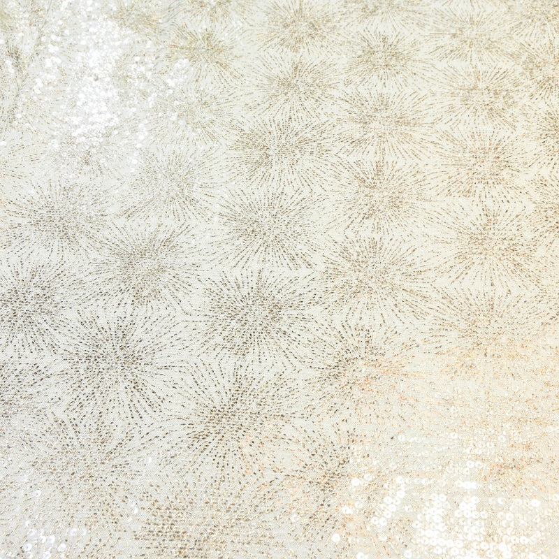 Lycra Net Zari Sequins Embroidery Fabric – Premium Designer Net Fabric - AT11826A-B