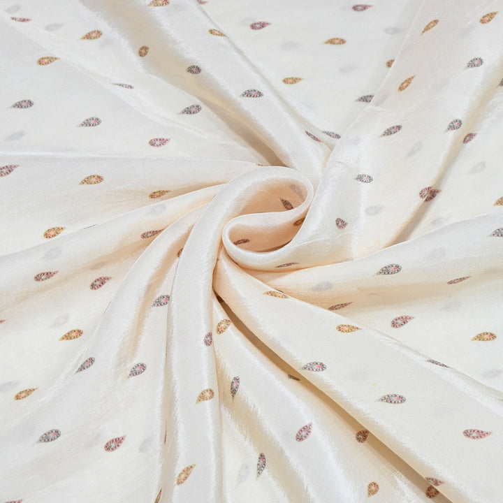 Premium Bemberg Crepe Digital Print Fabric | Soft Flowing Designer Printed Fabric | BAM275-10