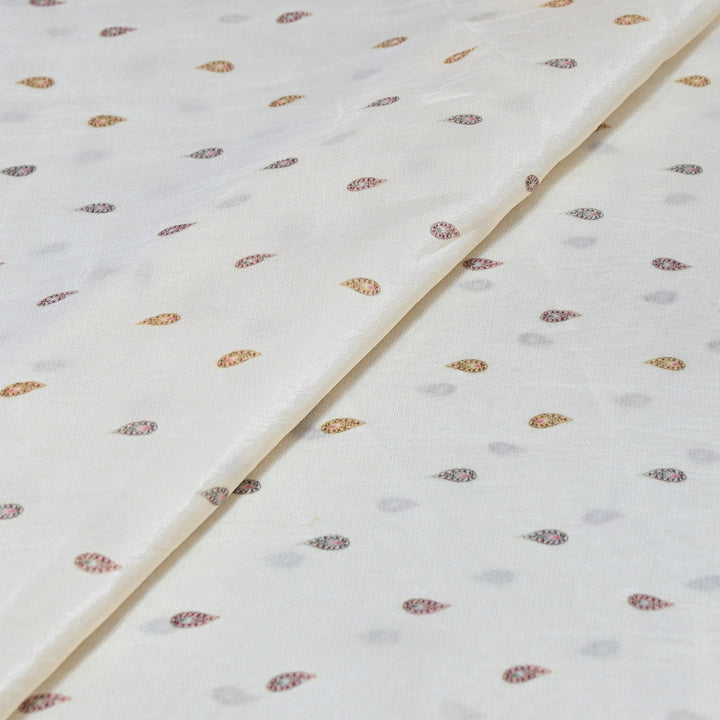 Premium Bemberg Crepe Digital Print Fabric | Soft Flowing Designer Printed Fabric | BAM275-10