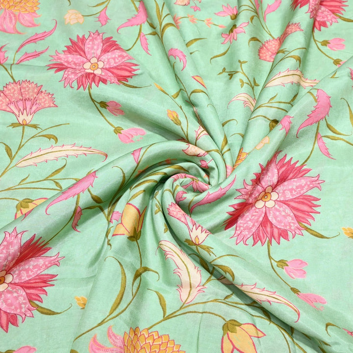 Fringy Floor Color Muslin Digital Print Fabric-000844-1