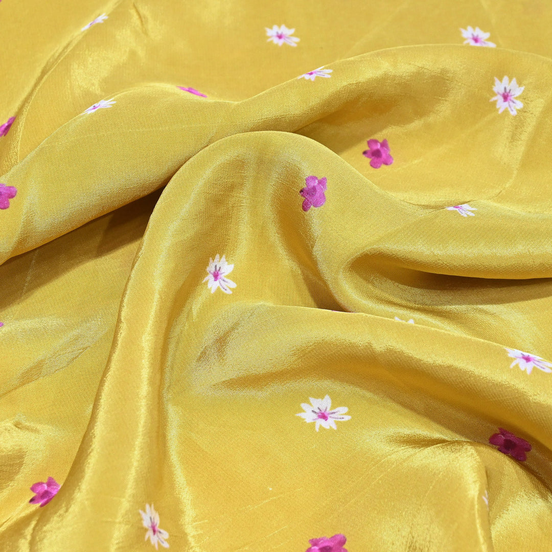 Premium Bemberg Crepe Digital Print Fabric | Soft Flowing Designer Printed Fabric | BAM275-14