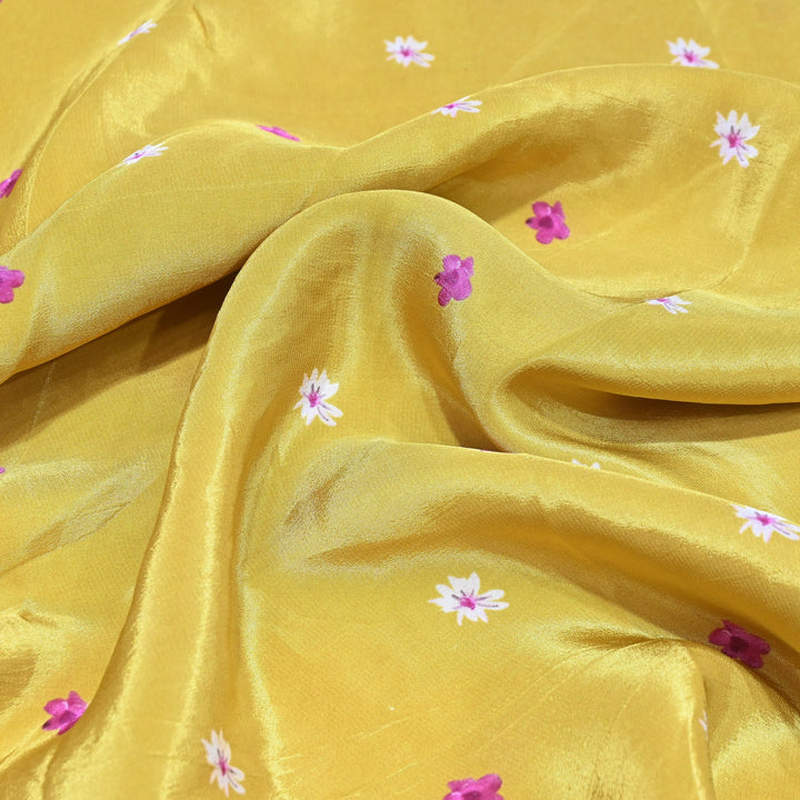 Premium Bemberg Crepe Digital Print Fabric | Soft Flowing Designer Printed Fabric | BAM275-14