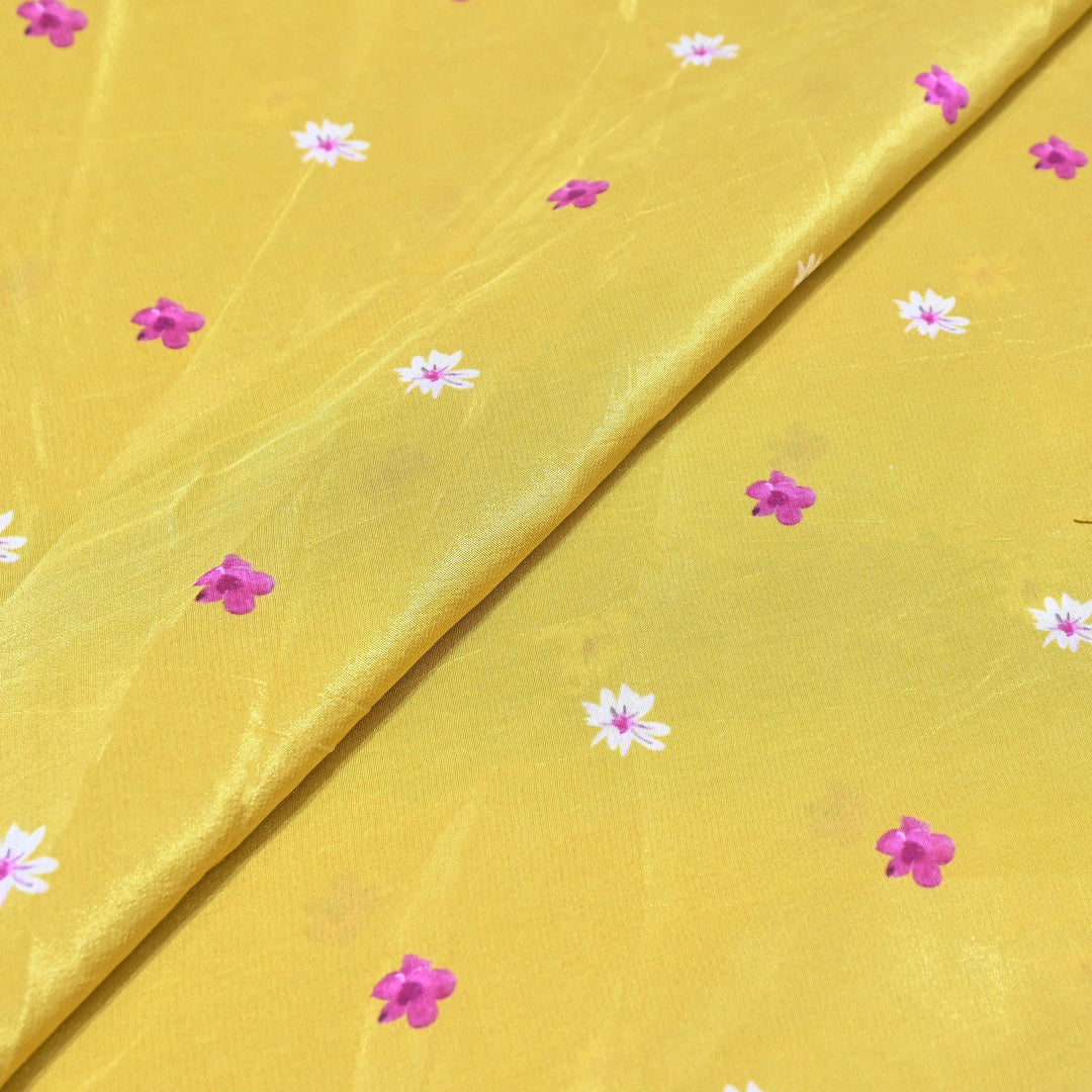 Premium Bemberg Crepe Digital Print Fabric | Soft Flowing Designer Printed Fabric | BAM275-14