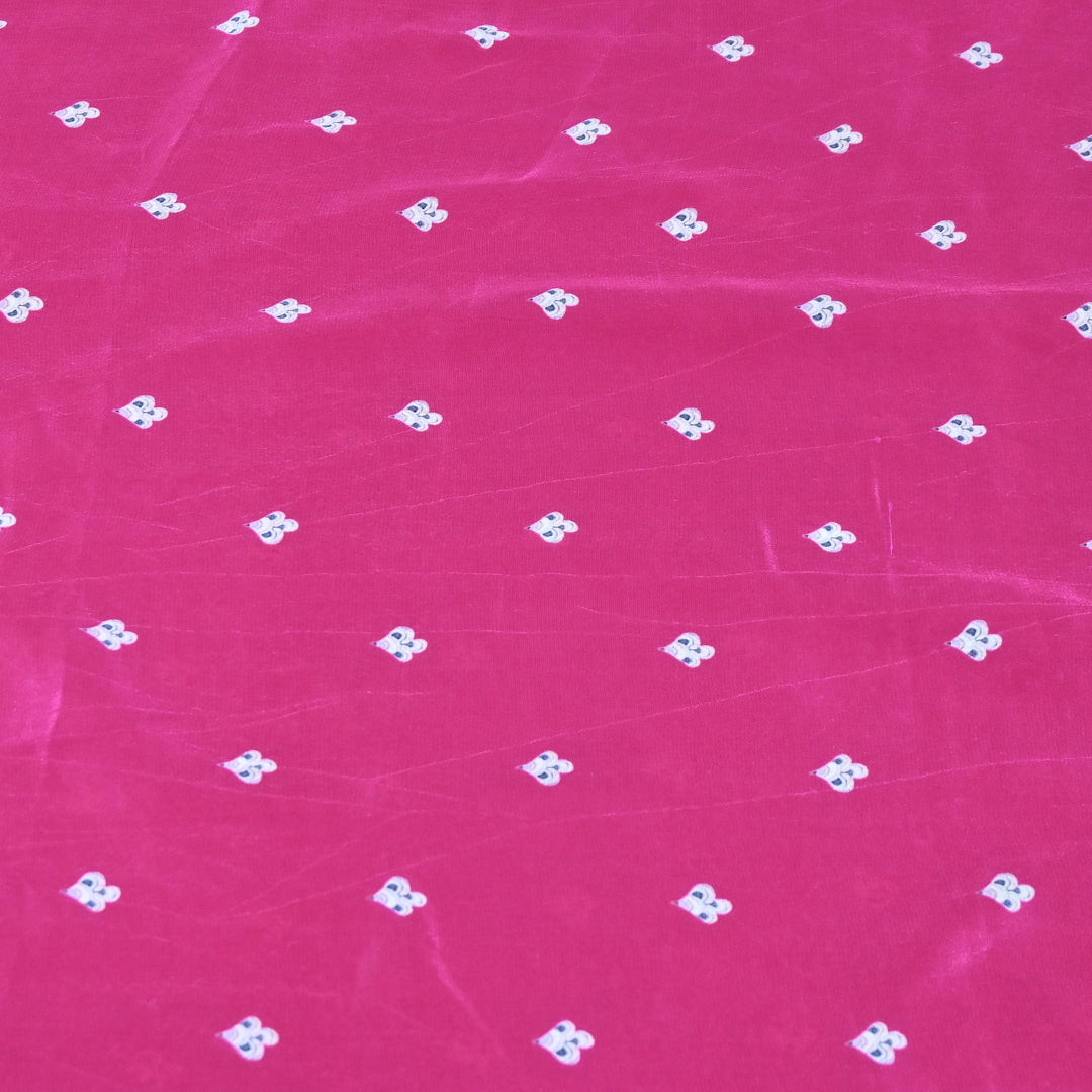 Premium Bemberg Crepe Digital Print Fabric | Soft Flowing Designer Printed Fabric | BAM275-8