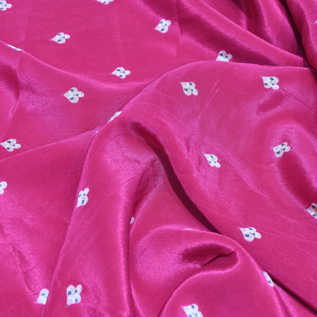 Premium Bemberg Crepe Digital Print Fabric | Soft Flowing Designer Printed Fabric | BAM275-8
